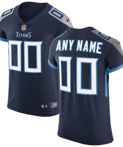 Men's Tennessee Titans  Navy Vapor Untouchable Custom Elite Stitched NFL Jersey