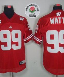 Badgers #99 J.J. Watt Red Rose Bowl Game Stitched NCAA Jersey