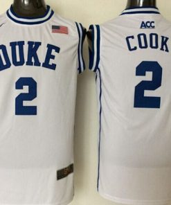 Blue Devils #2 Quinn Cook White Basketball Stitched NCAA Jersey