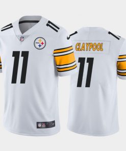 Men's Pittsburgh Steelers #11 Chase Claypool White Vapor Untouchable Limited Stitched NFL Jersey
