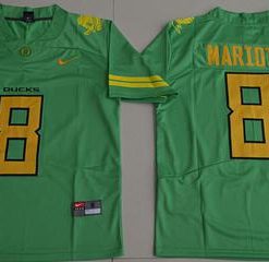 Ducks #8 Marcus Mariota Green Limited Stitched NCAA Jersey