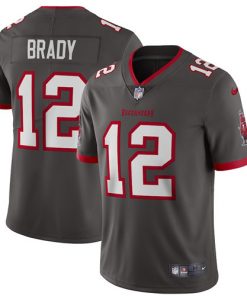 Men's Tampa Bay Buccaneers #12 Tom Brady 2020 Grey Vapor Untouchable Limited Stitched NFL Jersey