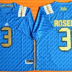 Bruins #3 Josh Rosen Blue PAC-12 Patch Stitched NCAA Jersey