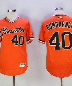 Giants #40 Madison Bumgarner Orange Flexbase Authentic Collection Cooperstown Stitched MLB jerseys