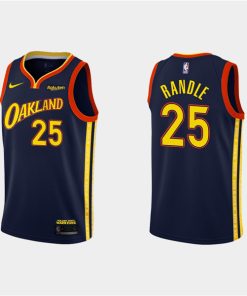 Men's Golden State Warriors #25 Chasson Randle 2020-21 City Edition Navy Stitched NBA Jersey
