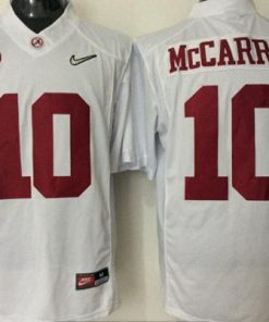 Crimson Tide #10 AJ McCarron White Limited Stitched NCAA Jersey