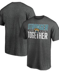 Men's Jacksonville Jaguars Heather Charcoal Stronger Together T-Shirt