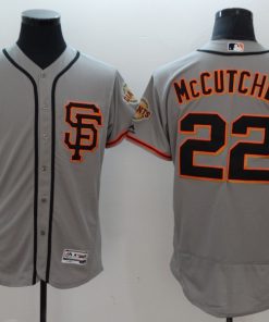 Men's San Francisco Giants #22 Andrew McCutchen Gray Flexbase Stitched MLB Jersey