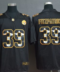 Men's Pittsburgh Steelers #Minkah Fitzpatrick Black Jesus Faith Edition Limited Stitched Jersey