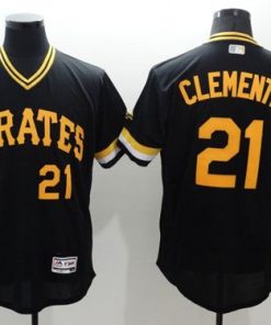 Pirates #21 Roberto Clemente Black Flexbase Authentic Collection Cooperstown Stitched MLB Jersey
