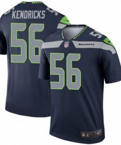 Men's Seahawks #56 Mychal Kendricks Navy Stitched NFL Jersey