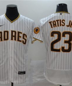 Men's San Diego Padres #23 Fernando Tatis Jr. White Flex Base Stitched MLB Jersey