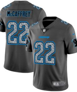 Men's Carolina Panthers #22 Christian McCaffrey 2019 Gray Fashion Static Limited Stitched NFL Jersey