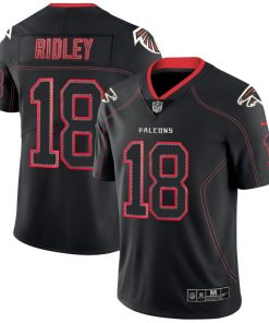 Men's Falcons #18 Calvin Ridley Black 2018 Lights Out Color Rush Limited Stitched NFL Jersey