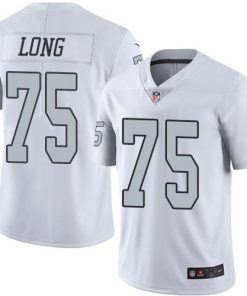 Nike Raiders #75 Howie Long White Men's Stitched NFL Limited Rush Jersey