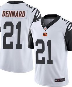 Nike Bengals #21 Darqueze Dennard White Men's Stitched NFL Limited Rush Jersey