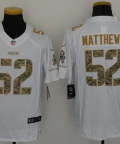 Nike Packers #52 Clay Matthews White Men's Stitched NFL Limited Salute To Service Jersey