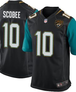 Men's Jaguars #10 Josh Scobee Black Game Limited Stitched NFL Jersey