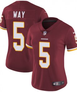 Women's Washington Redskins #5 Tress Way Red Vapor Untouchable Limited Stitched NFL Jersey(Run Small)