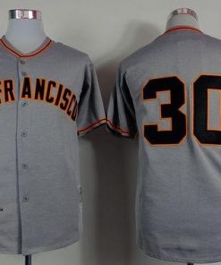Mitchell And Ness 1962 Giants #30 Orlando Cepeda Grey Stitched MLB Jersey