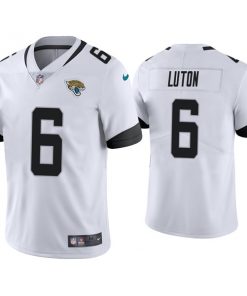 Men's Jacksonville Jaguars #6 Jake Luton White Vapor Untouchable Limited Stitched Jersey