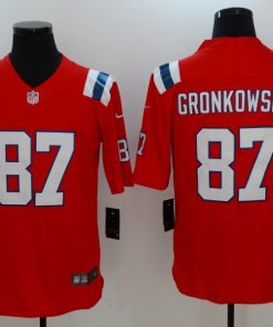 Men's New England Patriots #87 Rob Gronkowski Nike Red Vapor Untouchable Limited Stitched NFL Jersey