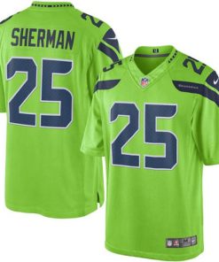 Nike Seahawks #25 Richard Sherman Green Youth Stitched NFL Limited Rush Jersey