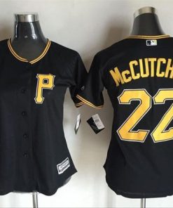 Pirates #22 Andrew McCutchen Black Women's Alternate Stitched MLB Jersey