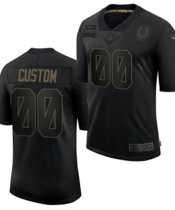 Men's Indianapolis Colts ACTIVE PLAYER Custom 2020 Black Salute To Service Limited Stitched NFL Jersey
