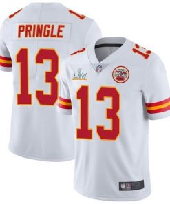 Men's Kansas City Chiefs #13 Byron Pringle White 2021 Super Bowl LV Limited Stitched NFL Jersey