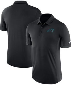 Men's Carolina Panthers Nike Black Evergreen Polo