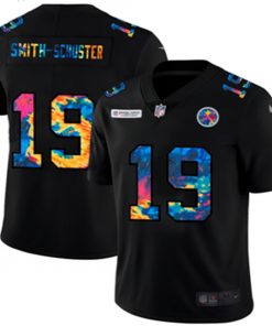 Men's Pittsburgh Steelers #19 JuJu Smith-Schuster 2020 Black Crucial Catch Limited Stitched NFL Jersey