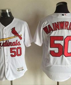 Cardinals #50 Adam Wainwright White Flexbase Authentic Collection Stitched MLB Jersey