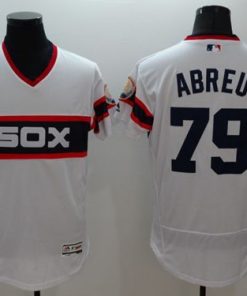 White Sox #79 Jose Abreu White Flexbase Authentic Collection Stitched MLB Jersey