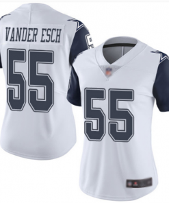 Women's Cowboys #55 Leighton Vander Esch White Vapor Untouchable Limited Stitced NFL Jersey
