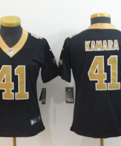 Women's New Orleans Saints #41 Alvin Kamara  Black Vapor Untouchable Limited Stitched NFL Jersey