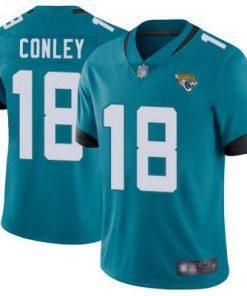 Men's Jacksonville Jaguars #18 Chris Conley Teal Vapor Untouchable Limited Stitched NFL Jersey