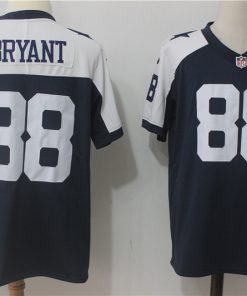 Men's Nike Dallas Cowboys #88 Dez Bryant Navy Blue Thanksgiving Stitched NFL Vapor Untouchable Limited Throwback Jersey