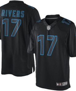 Nike Chargers #17 Philip Rivers Black Men's Stitched NFL Impact Limited Jersey