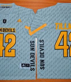 Sun Devils #42 Pat Tillman New Grey Stitched NCAA Jersey