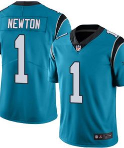 Nike Panthers #1 Cam Newton Blue Men's Stitched NFL Limited Rush Jersey