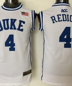 Blue Devils #4 J.J. Redick White Basketball New Stitched NCAA Jersey