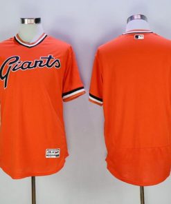 Giants Blank Orange Flexbase Authentic Collection Cooperstown Stitched MLB jerseys
