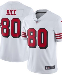 Women's NFL San Francisco 49ers #80 Jerry Rice White Untouchable Limited Stitched Jersey