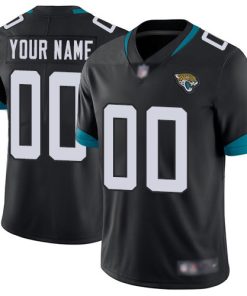 Men's Jacksonville Jaguars Customized Black Team Color Vapor Untouchable Limited Stitched NFL Jersey