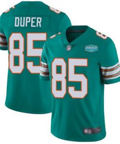 Men's Miami Dolphins #85 Mark Duper Aqua With 347 Shula Patch 2020 Vapor Untouchable Limited Stitched NFL Jersey