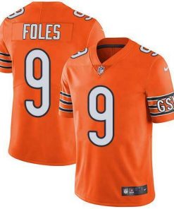 Men's Chicago Bears #9 Nick Foles Orange Vapor Untouchable Limited Stitched NFL Jersey