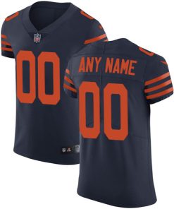 Men's Chicago Bears Navy Blue Alternate Vapor Untouchable Custom Elite NFL Stitched Jersey