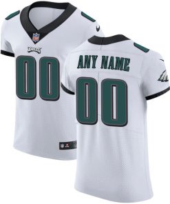 Men's Philadelphia Eagles White Vapor Untouchable Custom Elite NFL Stitched Jersey