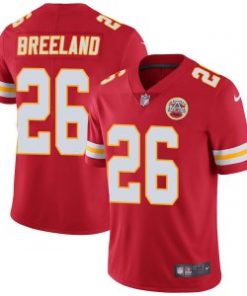 Men's Kansas City Chiefs #26 Bashaud Breeland Red Vapor Untouchable Limited Stitched NFL Jersey